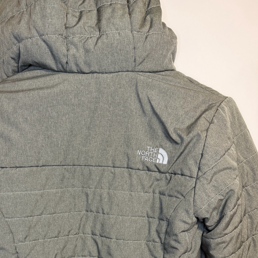 The North Face Girls Gray and Blue Hooded Jacket Size 10/12 - Picture 6 of 6